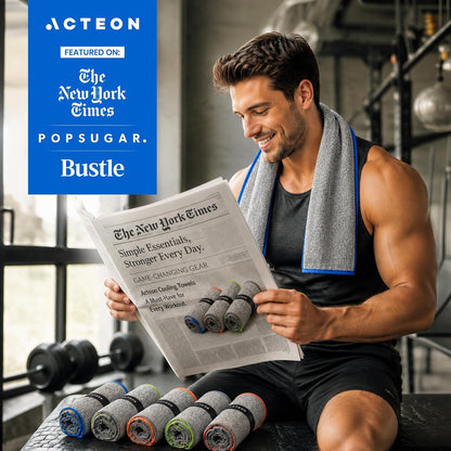 Microfiber Gym Towels 5 Pack, Quick Dry Silver ION Odor-Free Sweat Towel, Super Absorbent Fast Drying for Men & Women, Workout, Yoga, Running, Hiking, Travel – 16X30.5 Inch