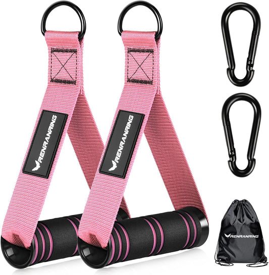 Gym Exercise Handles, Replacement Handle Attachments for Cable Machine Pulleys, Resistance Band and Strength Trainer, Pull down Workout Accessories, Home Gym Add on Equipment