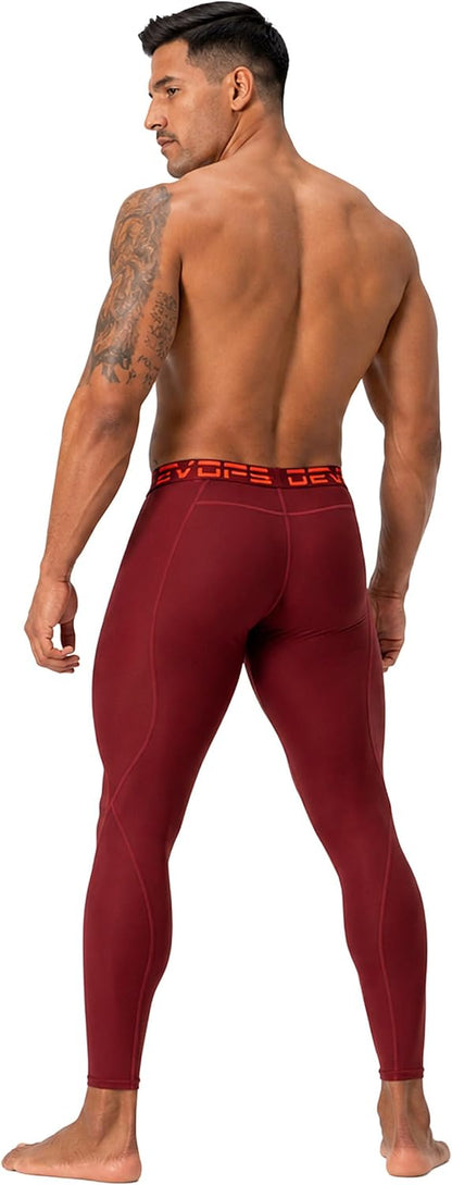 2-3 Pack Men'S Compression Pants Leggings Pocket or Non-Pocket