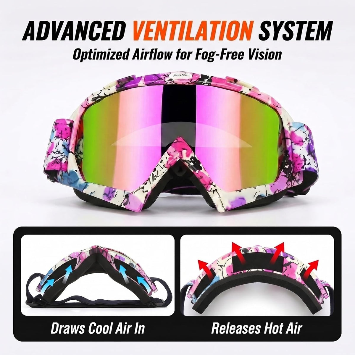 Dirt Bike Goggles - ATV Motorcycle Motocross UTV MX MTB Riding Goggles